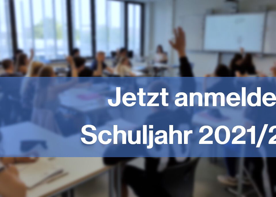 Jetzt anmelden für 2021